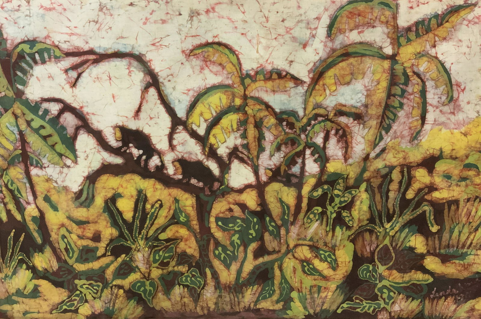 LINDA WARD Signed Silk Painting (1 of 5)