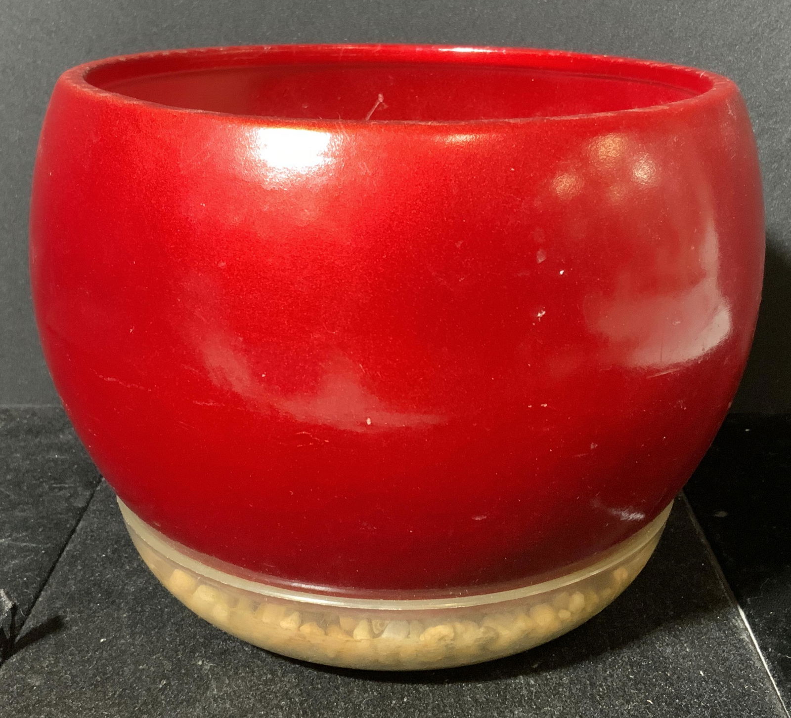 Red Ceramic Planter (1 of 5)