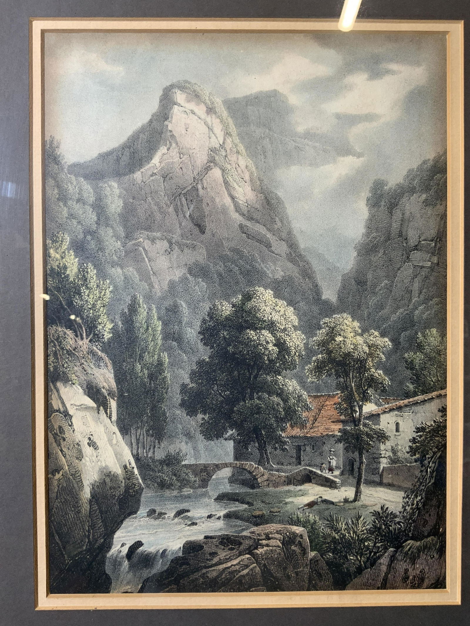 Mountainside Home Framed Lithograph (1 of 8)