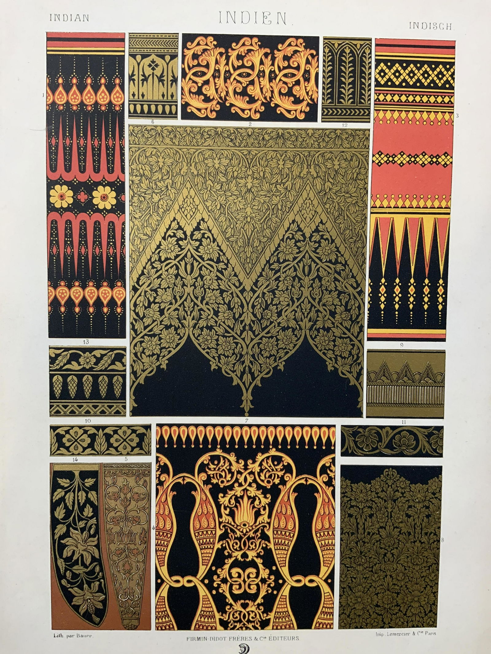 Antique Indian L'ornement Polychrome (1 of 8)