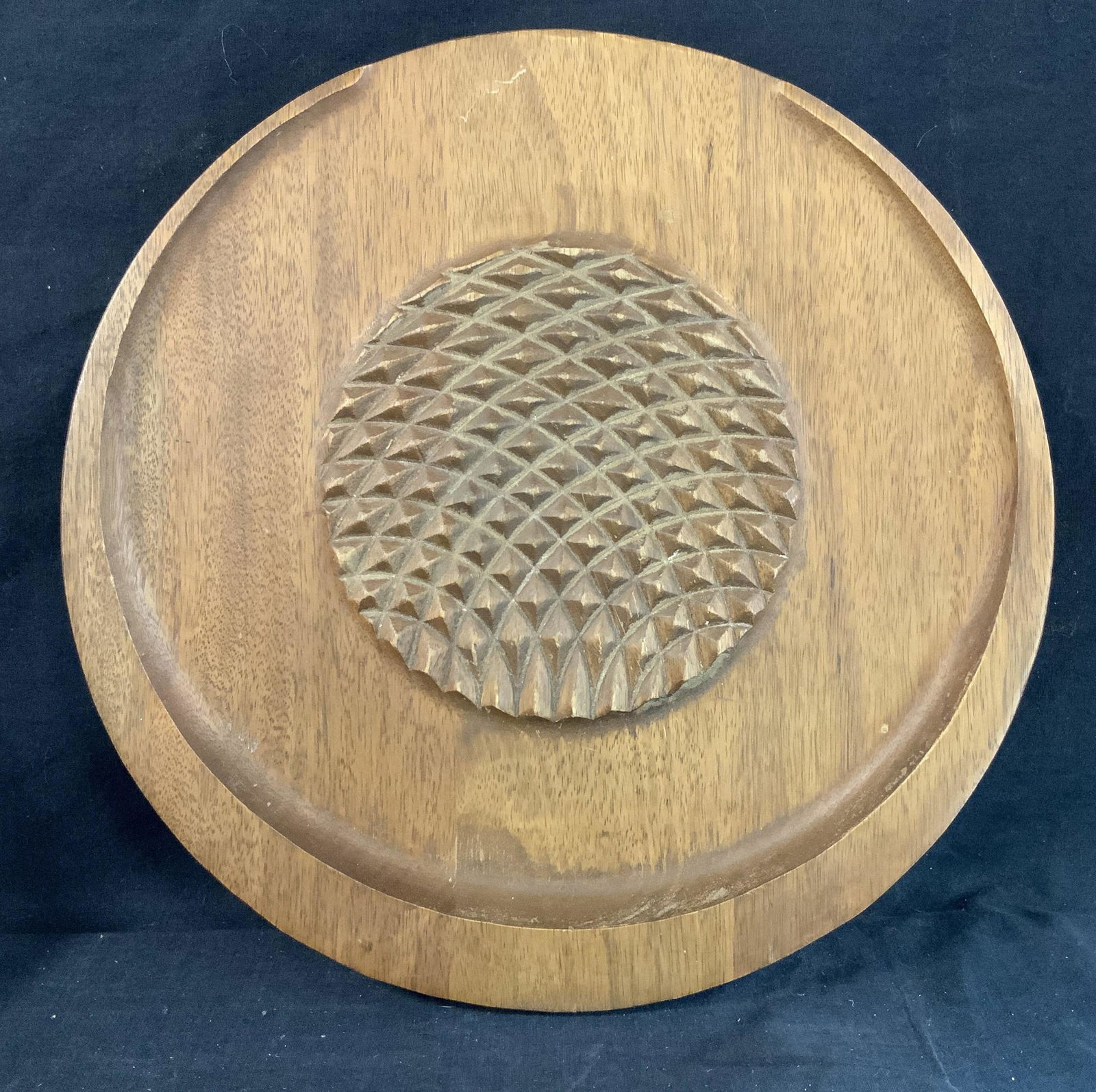 Mid century Footed Walnut Serving Tray (1 of 5)