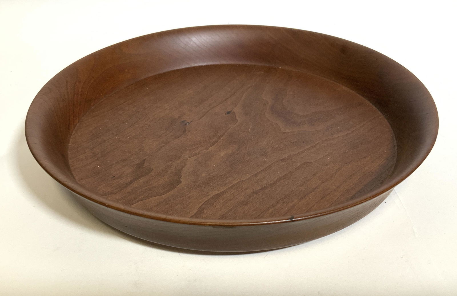 Signed Cherry Wood Gallery Serving Tray, 1973 (1 of 5)