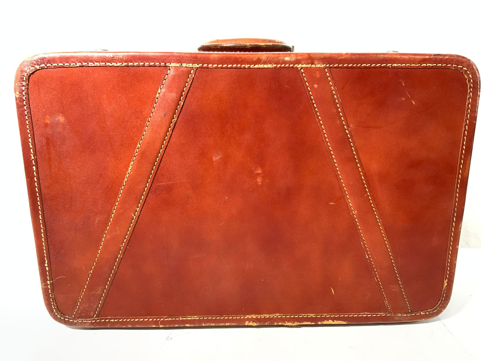 Vintage GLOBETROTTER Leather Suitcase (1 of 7)