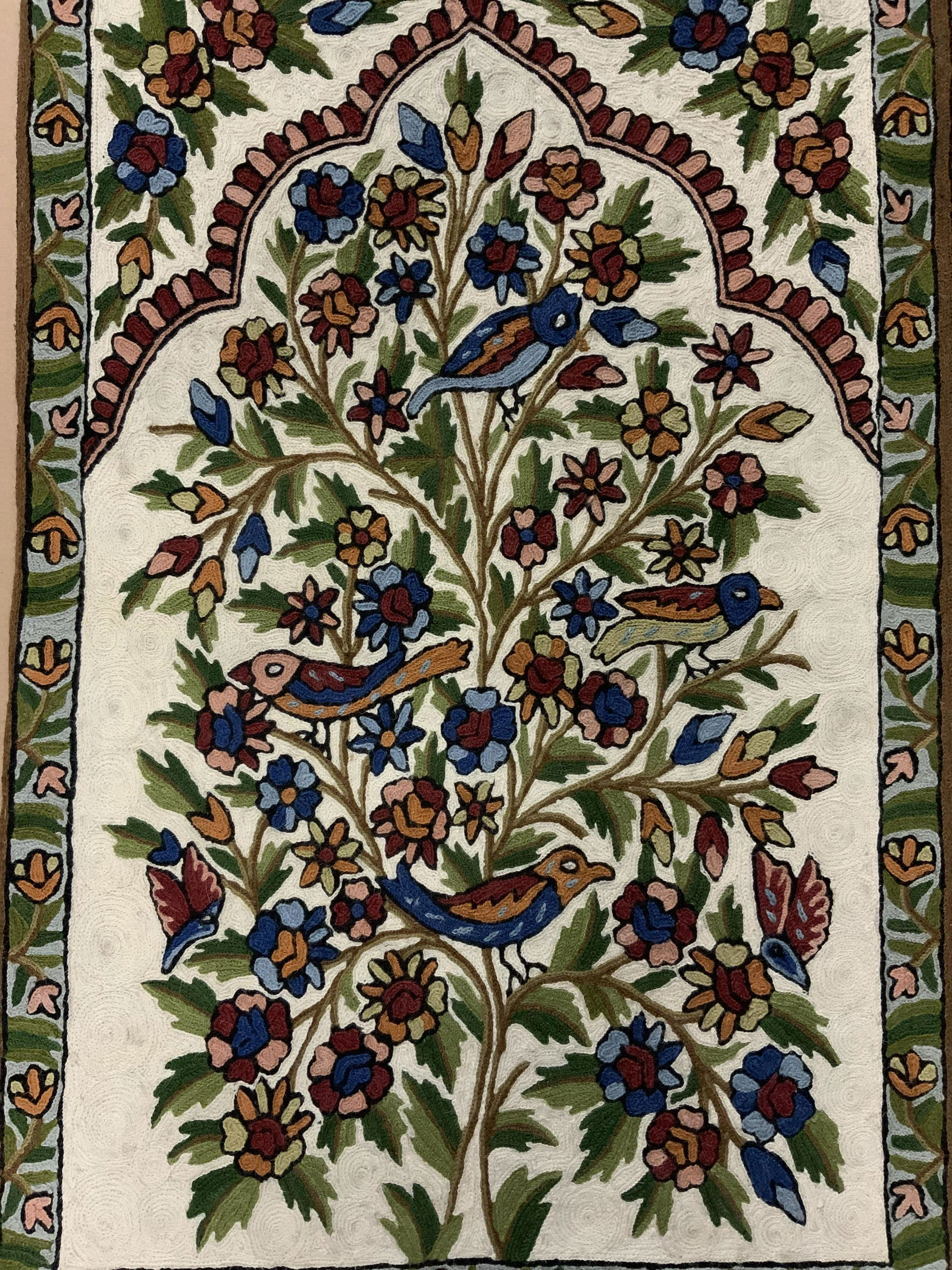 Embroidered Floral Wall Tapestry (1 of 5)