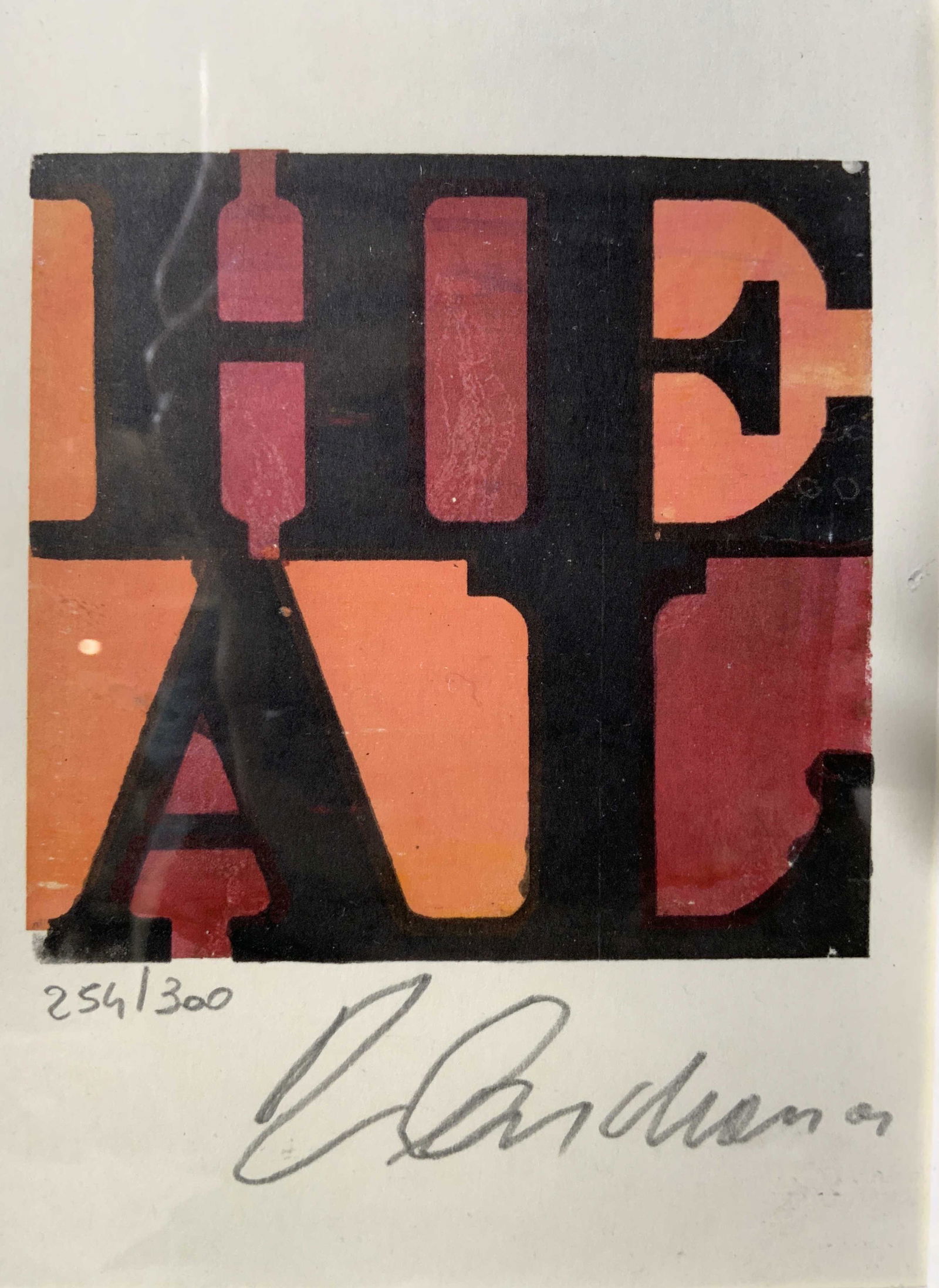 ATTR ROBERT INDIANA Signed  Heal Silkscreen (1 of 12)