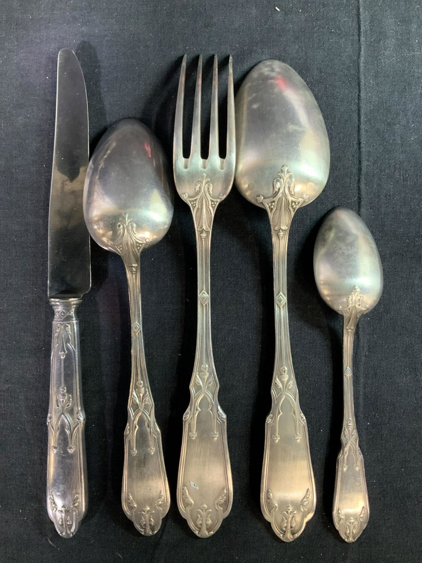 FRENCH FRENAIS Silver Plated Part. Cutlery Set 33 (1 of 11)