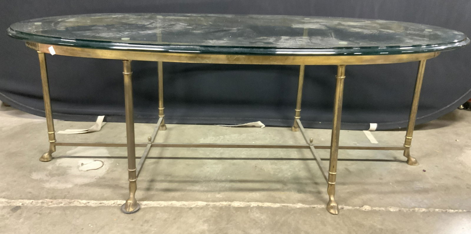 Brass base Glass Top Coffee Table (1 of 10)