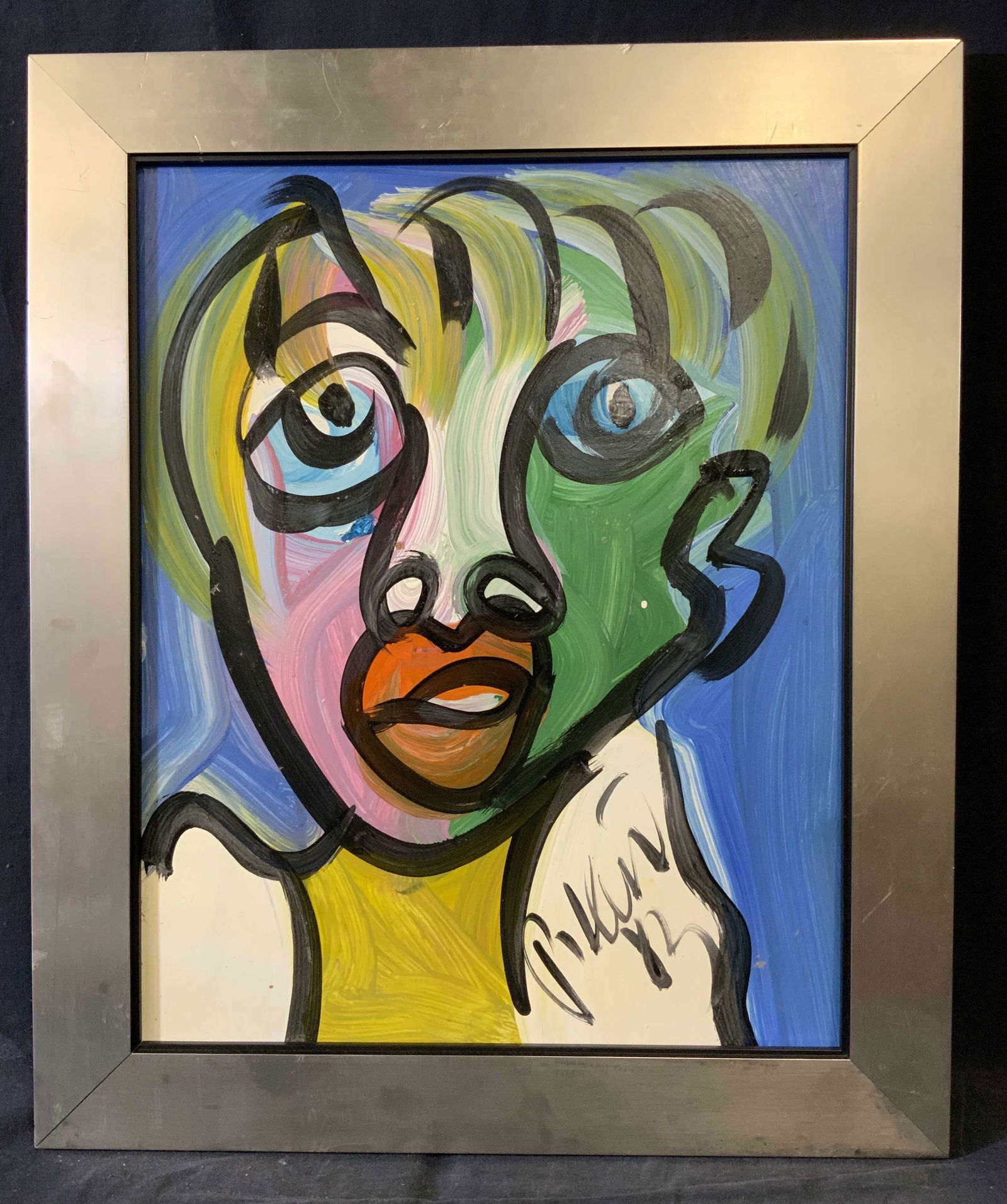 ATTR PETER KEIL Signed Andy Warhol Portrait (1 of 10)