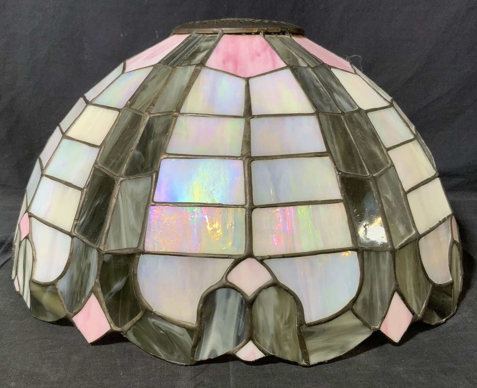 Tiffany Style Slag Glass Lamp Shade (1 of 10)