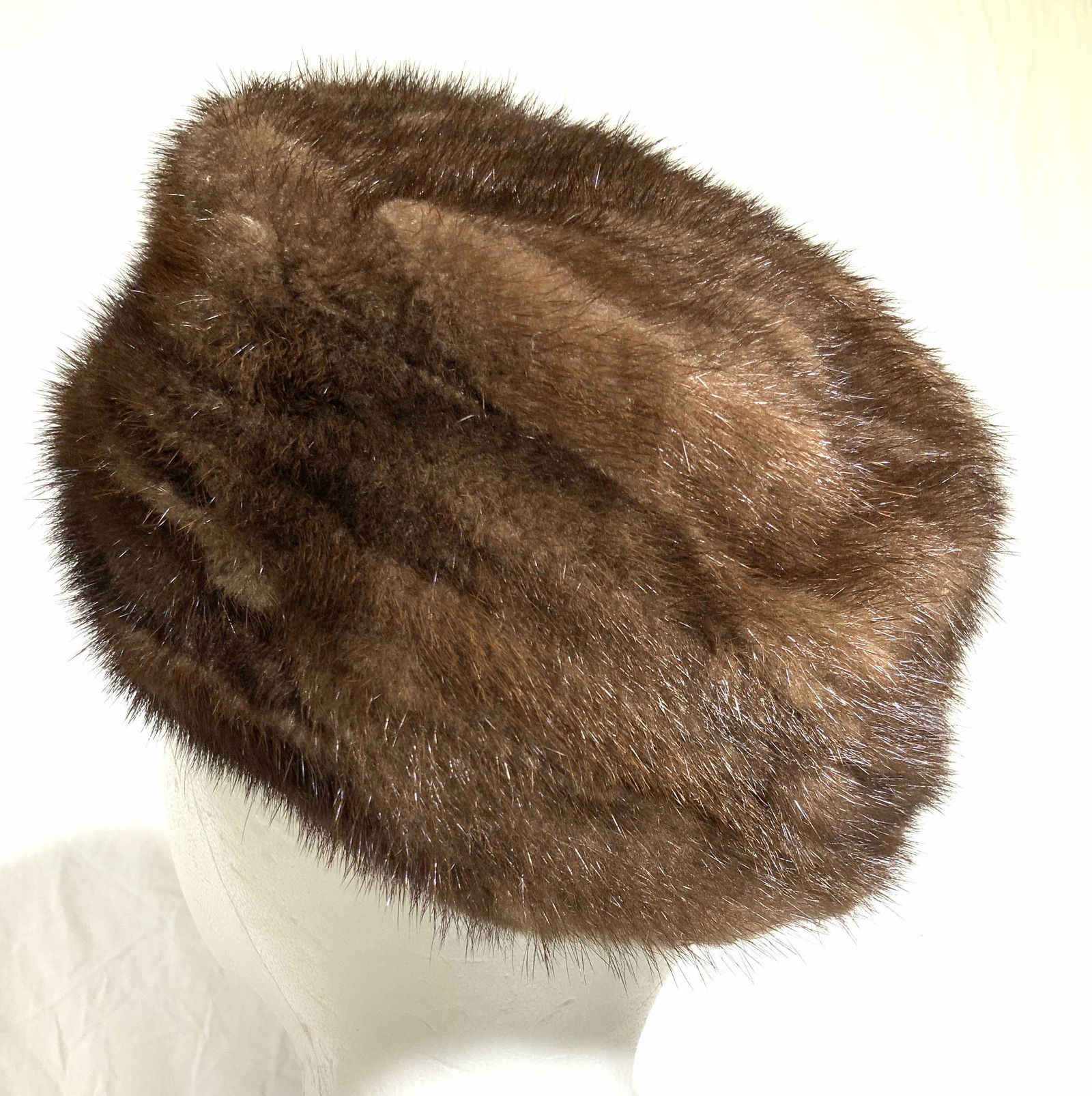 GIMBEL Signed Vintage Mink Fur Hat w Box (1 of 9)