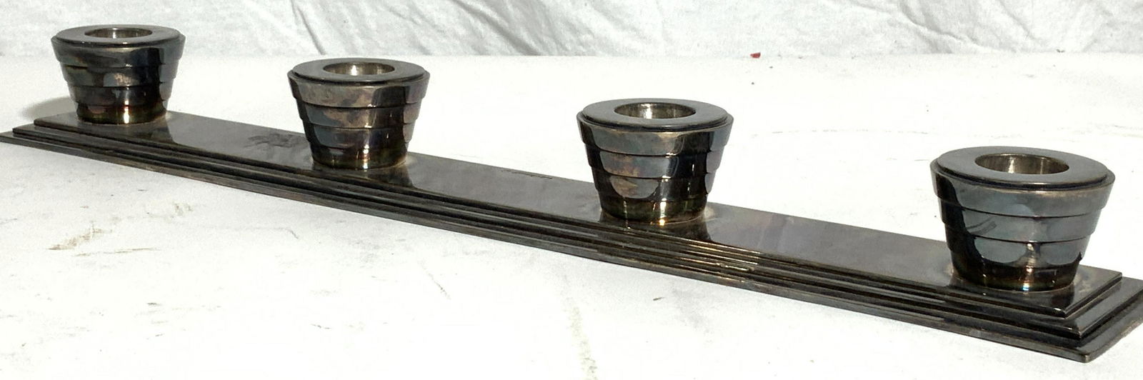 CHRISTOFLE Silver Plated Centerpiece Candle Holder (1 of 9)