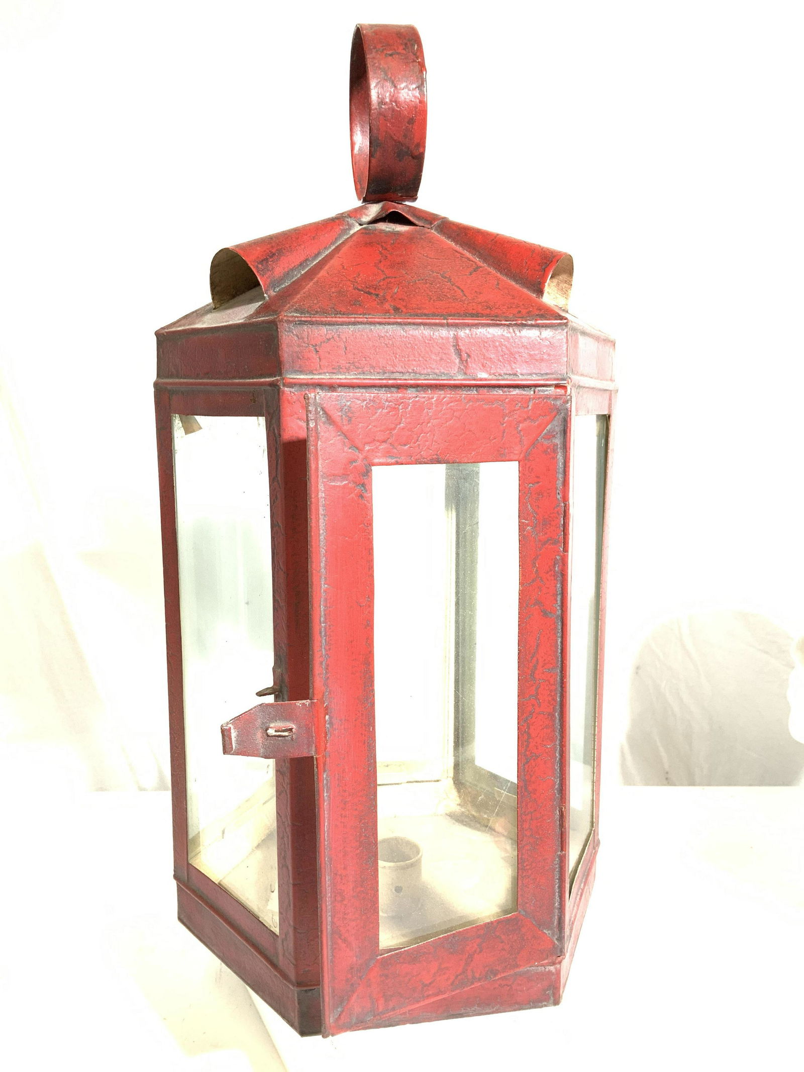 Crackle Toleware Outdoor Hanging Lantern (1 of 9)