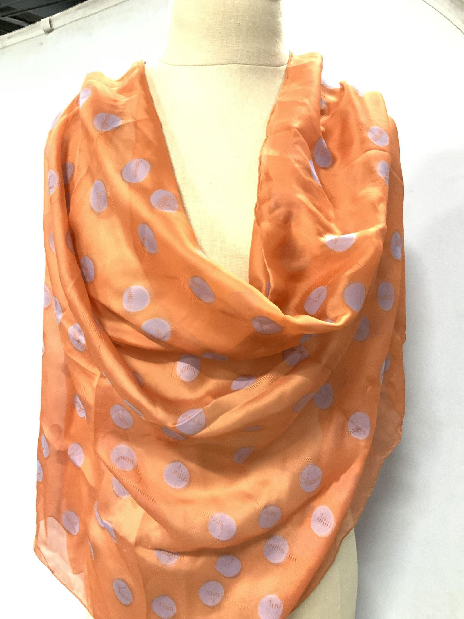 ASPREY LONDON Hand Rolled Silk Scarf, London (1 of 10)