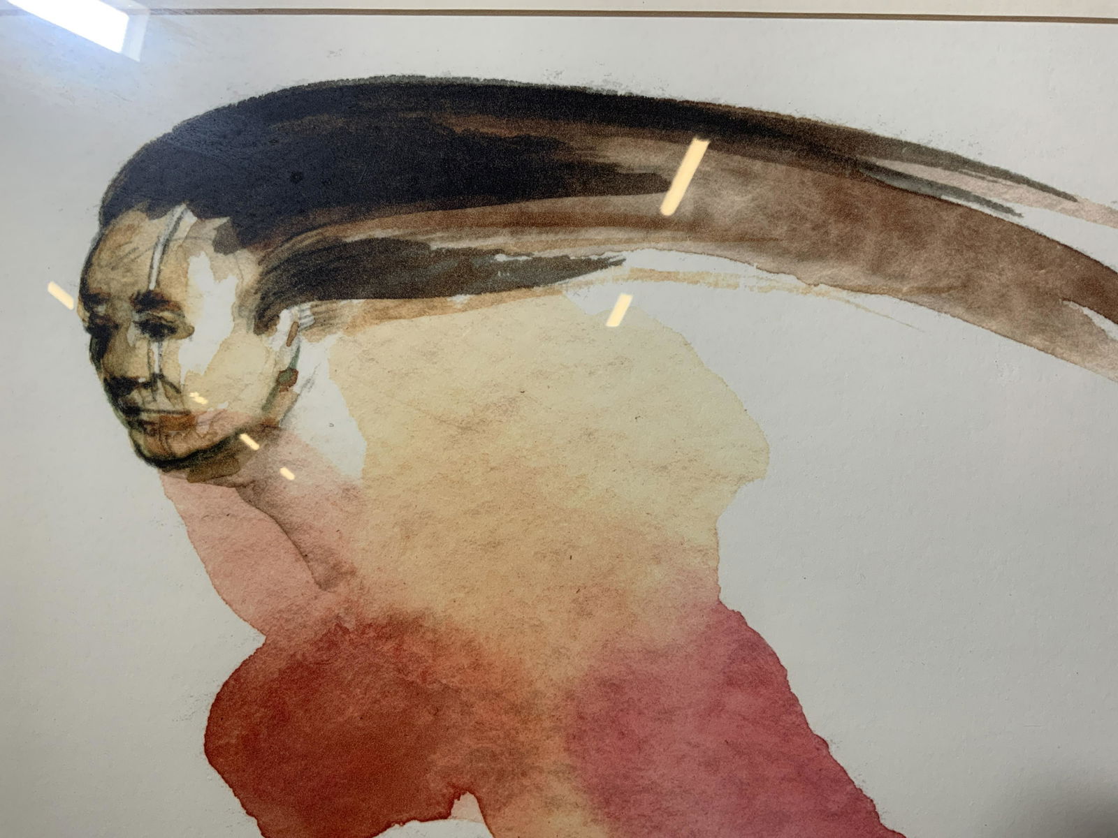 DANIEL RAMIREZ Signed Giizhig Watercolor Painting (1 of 9)