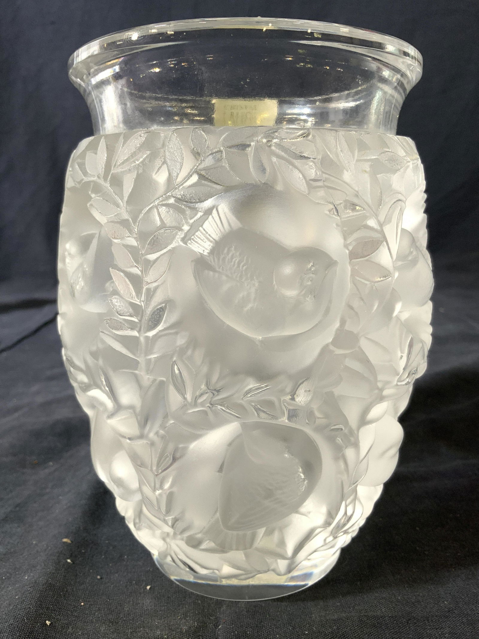 LALIQUE FRANCE Cut Crystal BAGATELLE VASE (1 of 10)