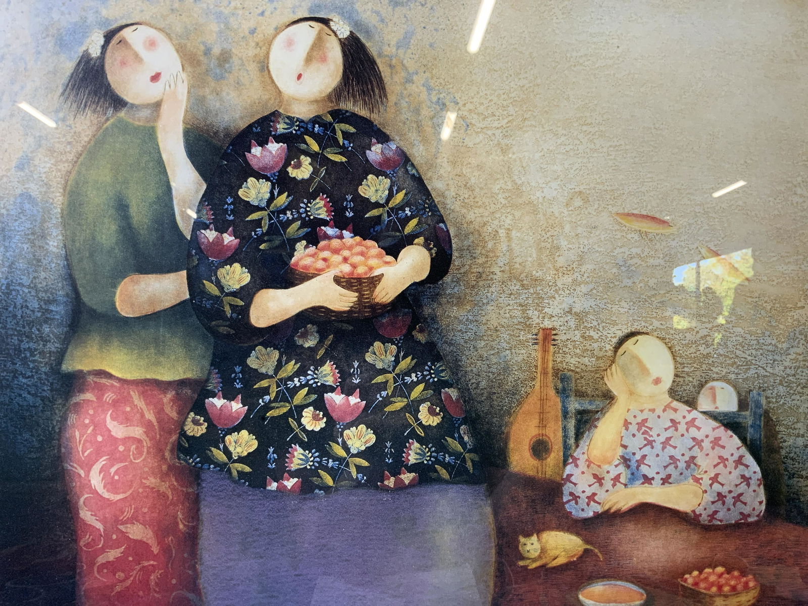 ATTR ENG TAY Three Women Lithograph (1 of 10)