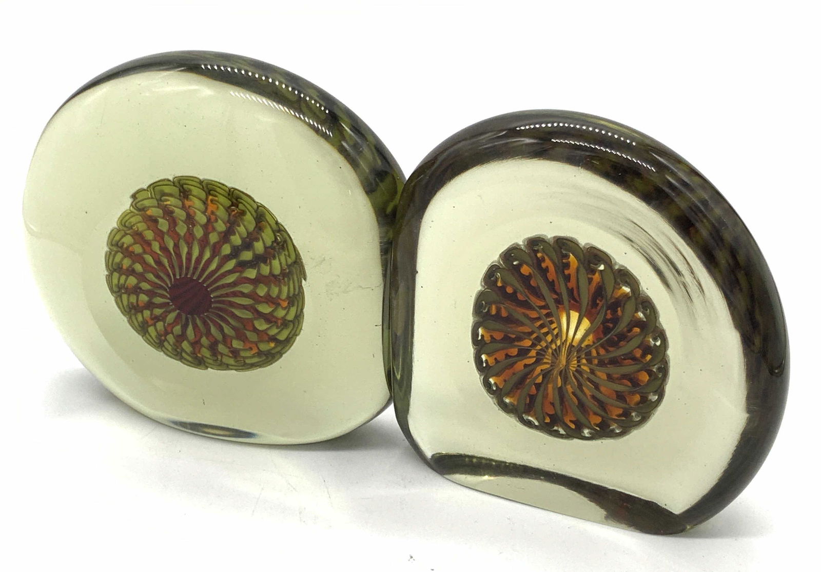 Pair Vintage FORNASA Italian Art Glass Bookends (1 of 12)