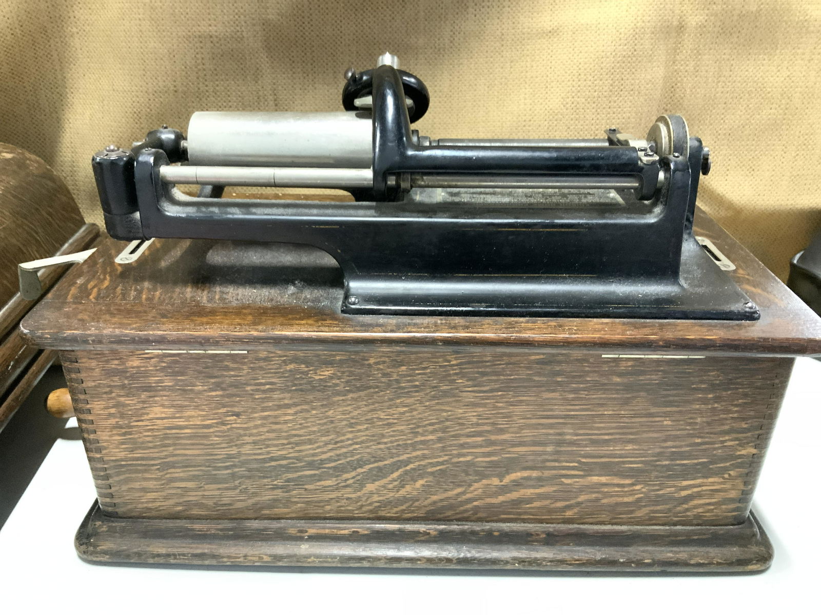 EDISON CYLINDER PHONOGRAPH w Crack Handle (1 of 12)