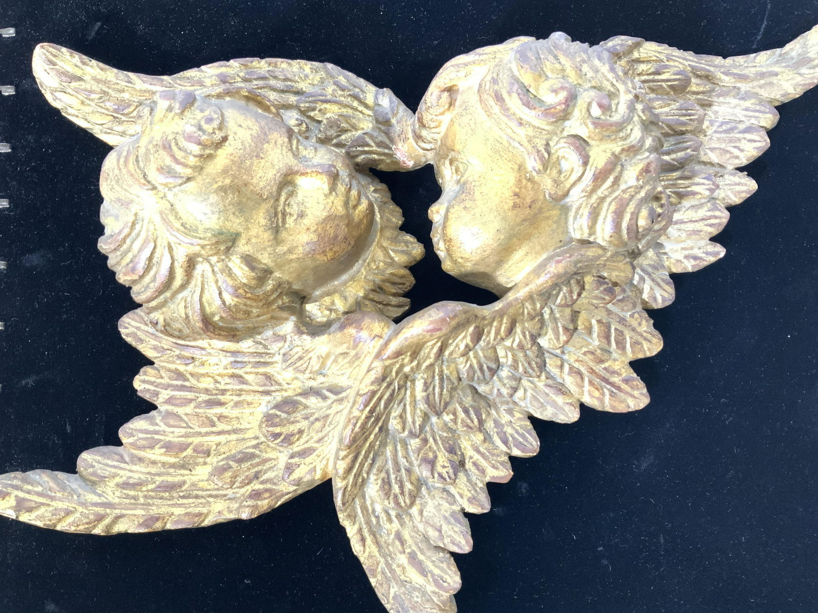 Gilt Woo Putti Wall Art, Handmade in Italy, signed (1 of 11)