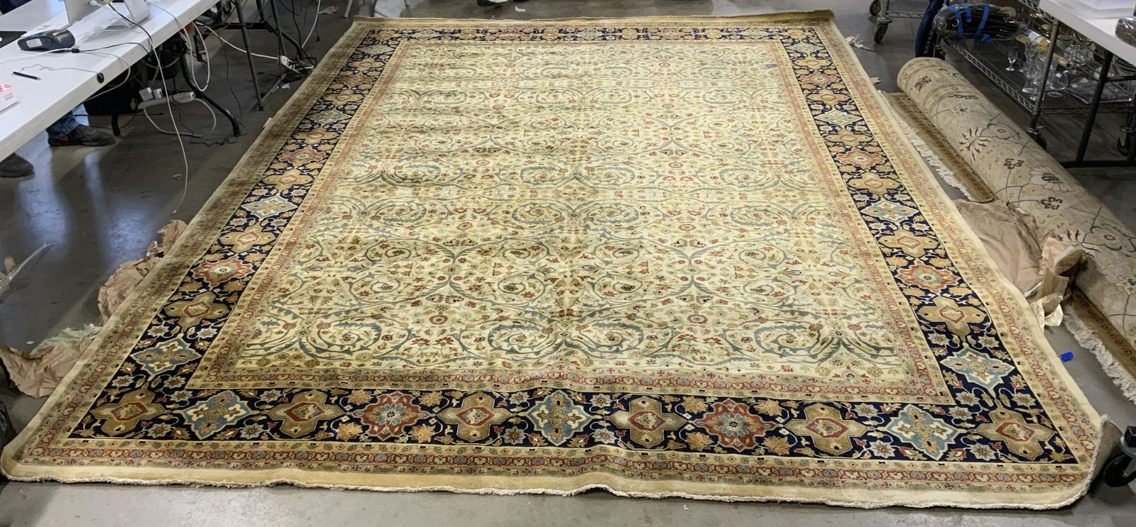 Vintage Handmade Room Size Oriental Wool Rug (1 of 10)