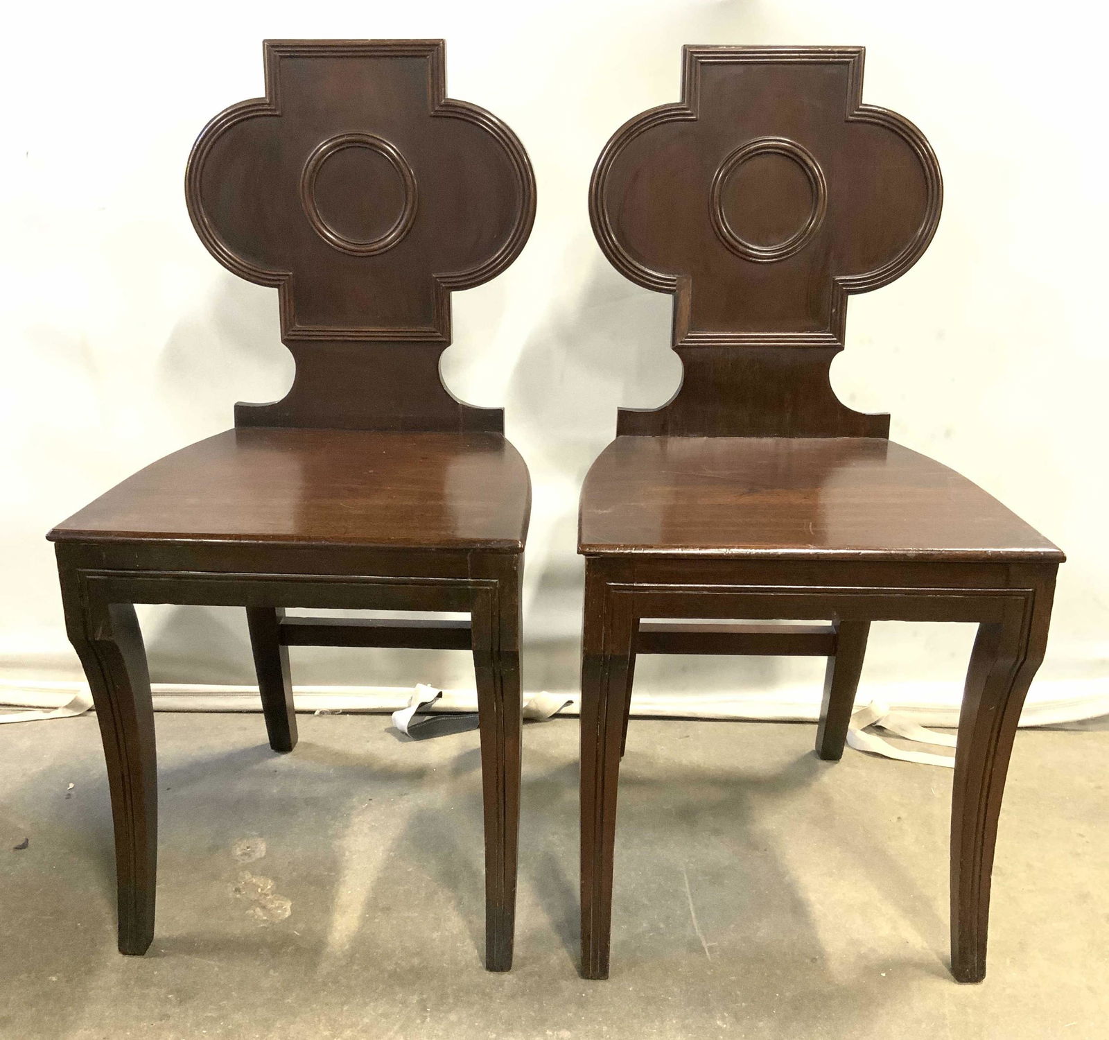 Pair Vintage Carved Wooden Side Chairs (1 of 10)
