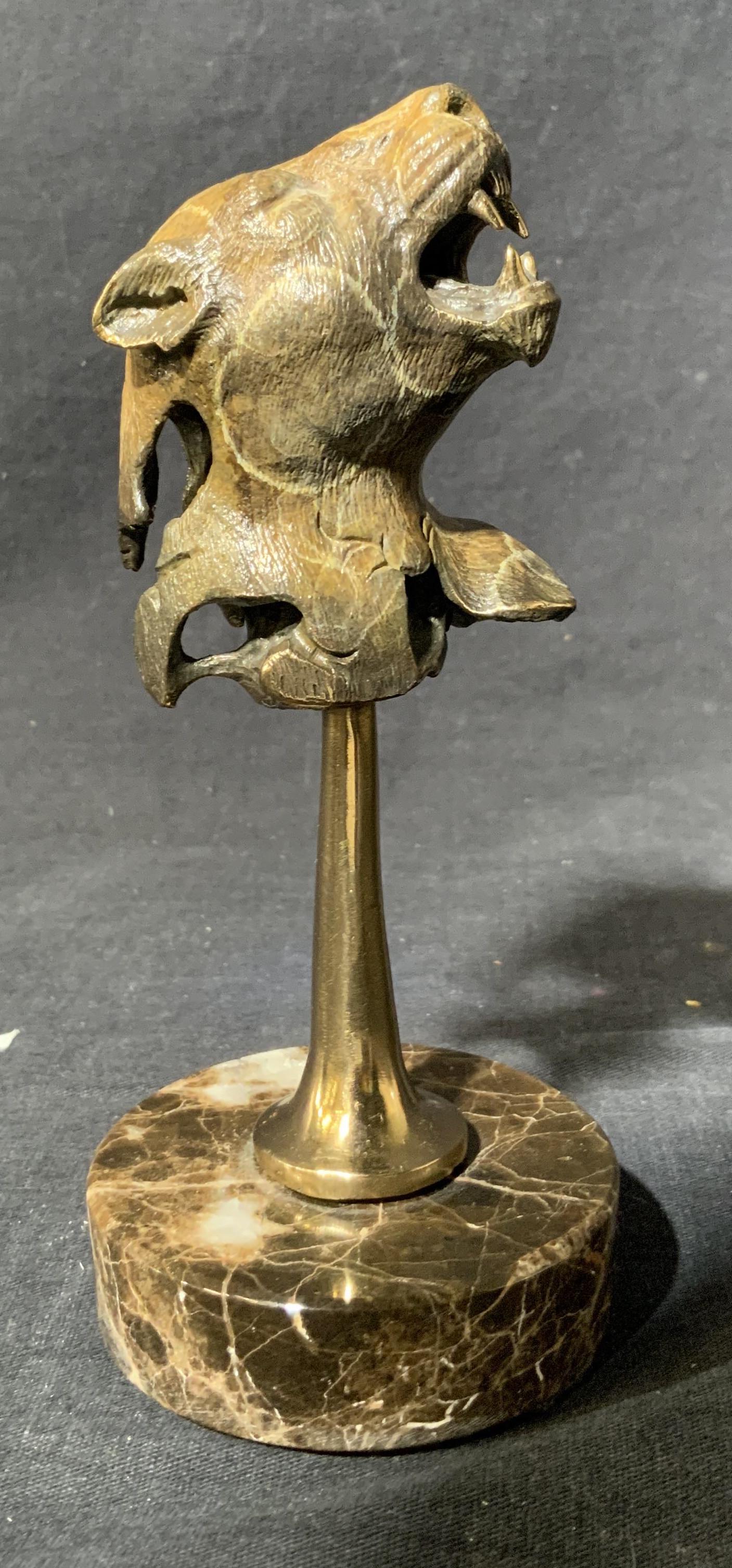 Miniature Bronze Jaguar Tabletop Sculpture (1 of 6)