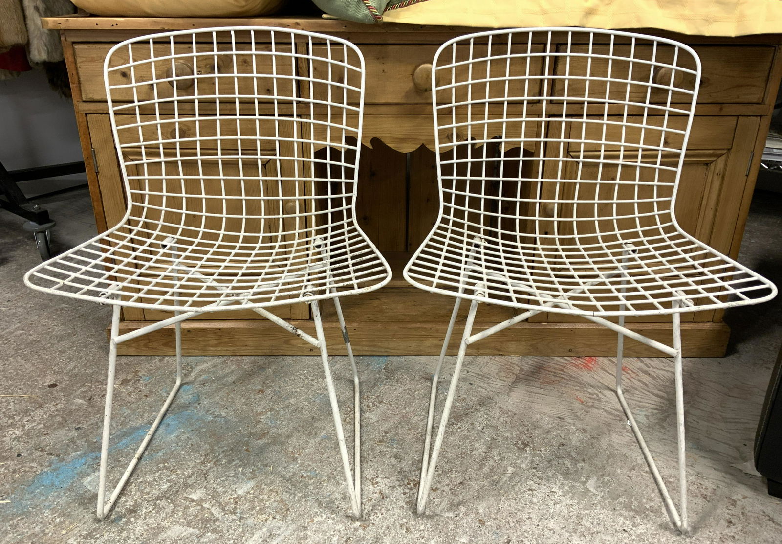 Pair MCM KNOLL BERTOIA Metal Side Chairs (1 of 10)