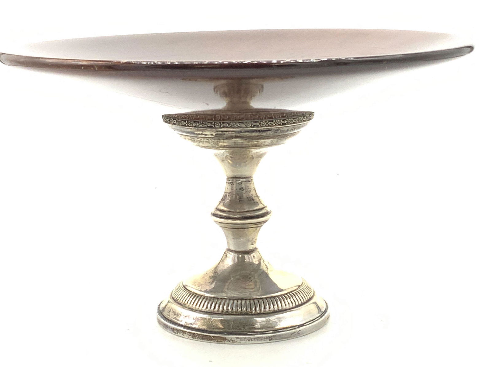 COLUMBIA Pedestal. Weighted Sterling Tazza (1 of 6)