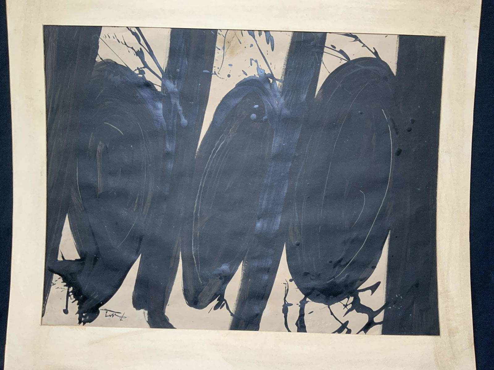 ATTR Robert Motherwell Signed Abstract Oil (1 of 10)