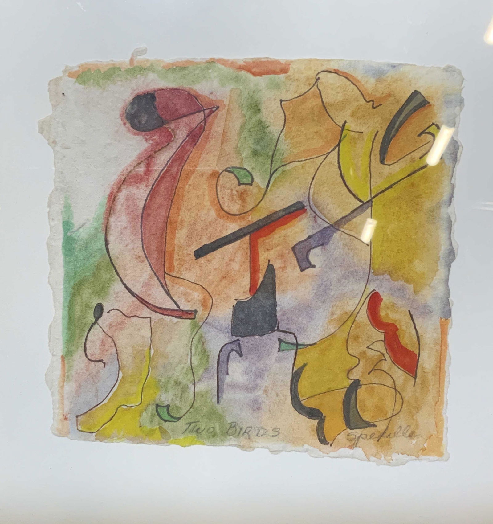 MARIE SPEDALLE Signed Watercolor & Ink Artwork (1 of 10)