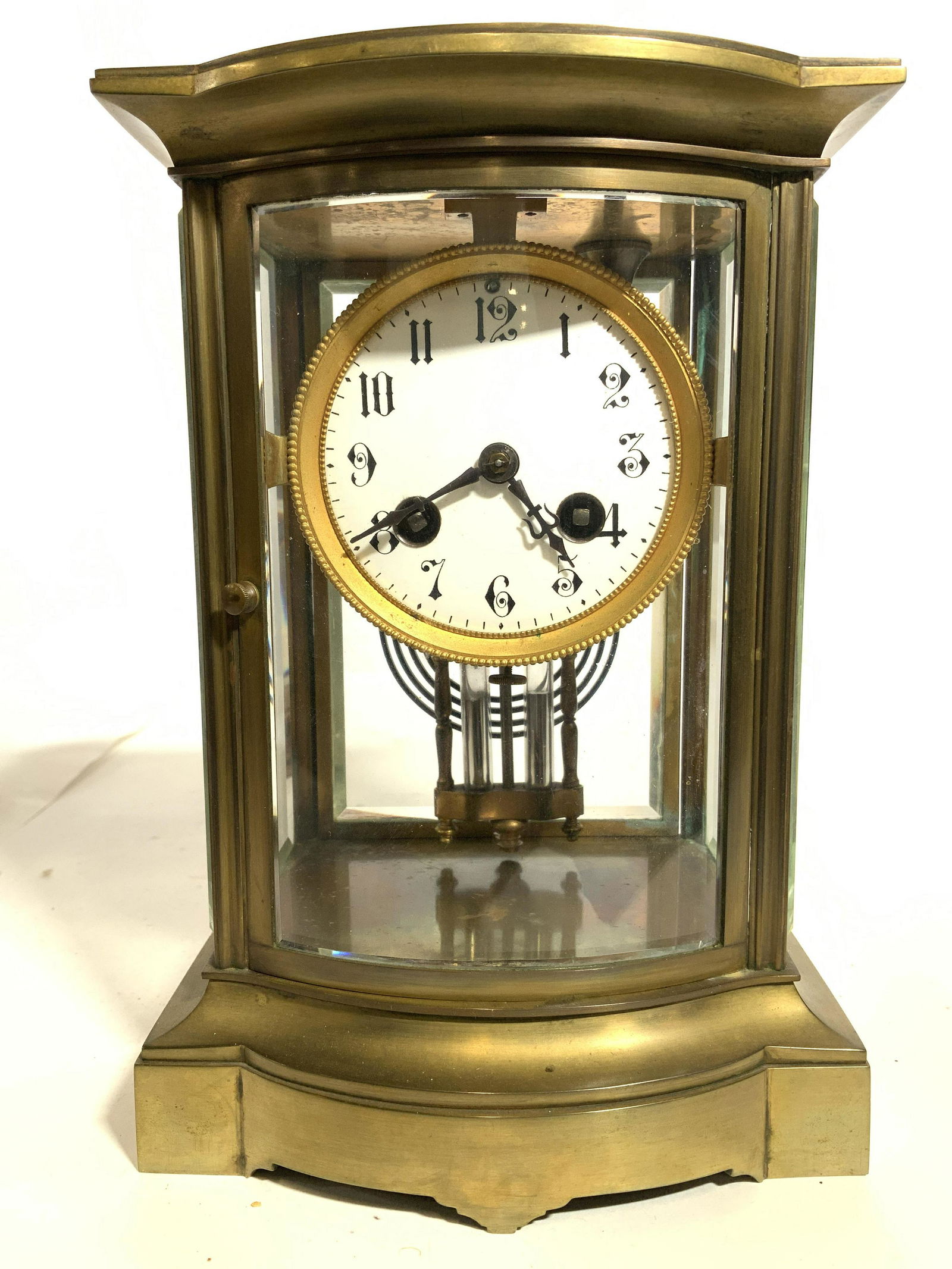 AD MOUGIN French Brass Mantel Clock (1 of 11)