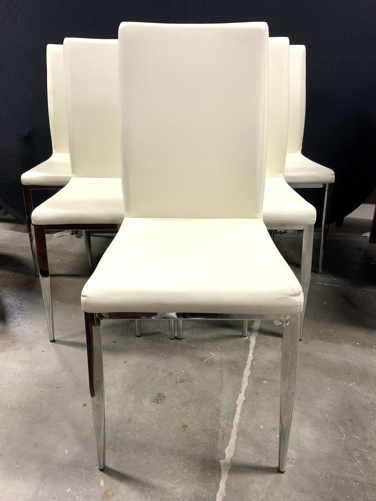 Set 6 MINSON CORP MCM Leather Side Chairs (1 of 10)