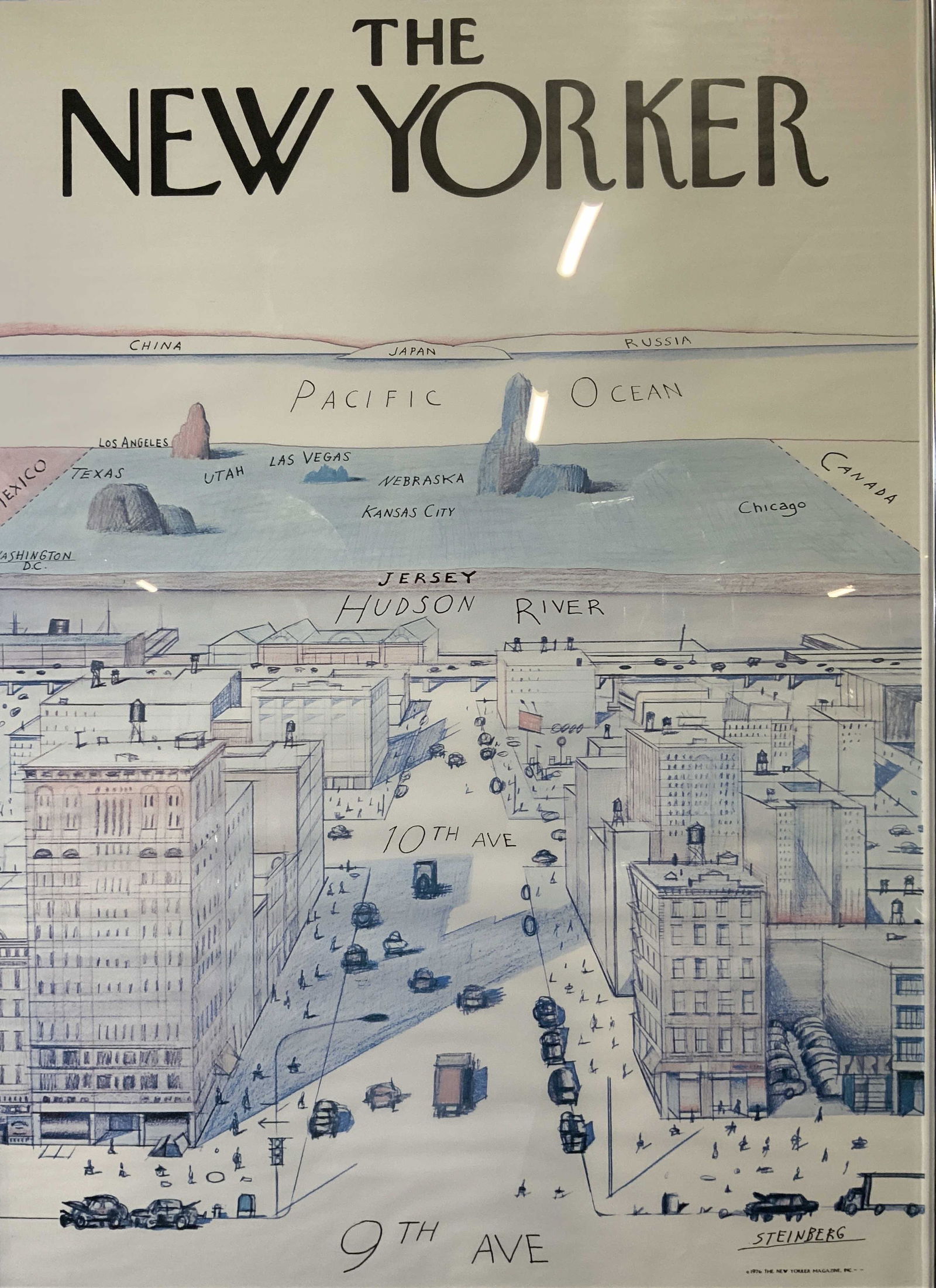 SAUL STEINBERG View of the World from 9th Avenue (1 of 11)