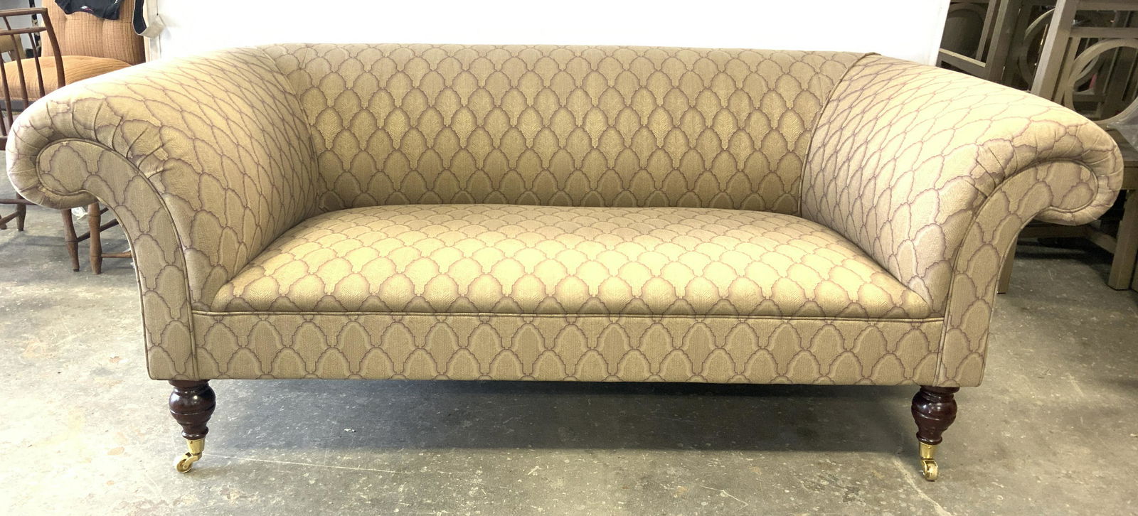 GEORGE SMITH Sofa On Casters (1 of 11)