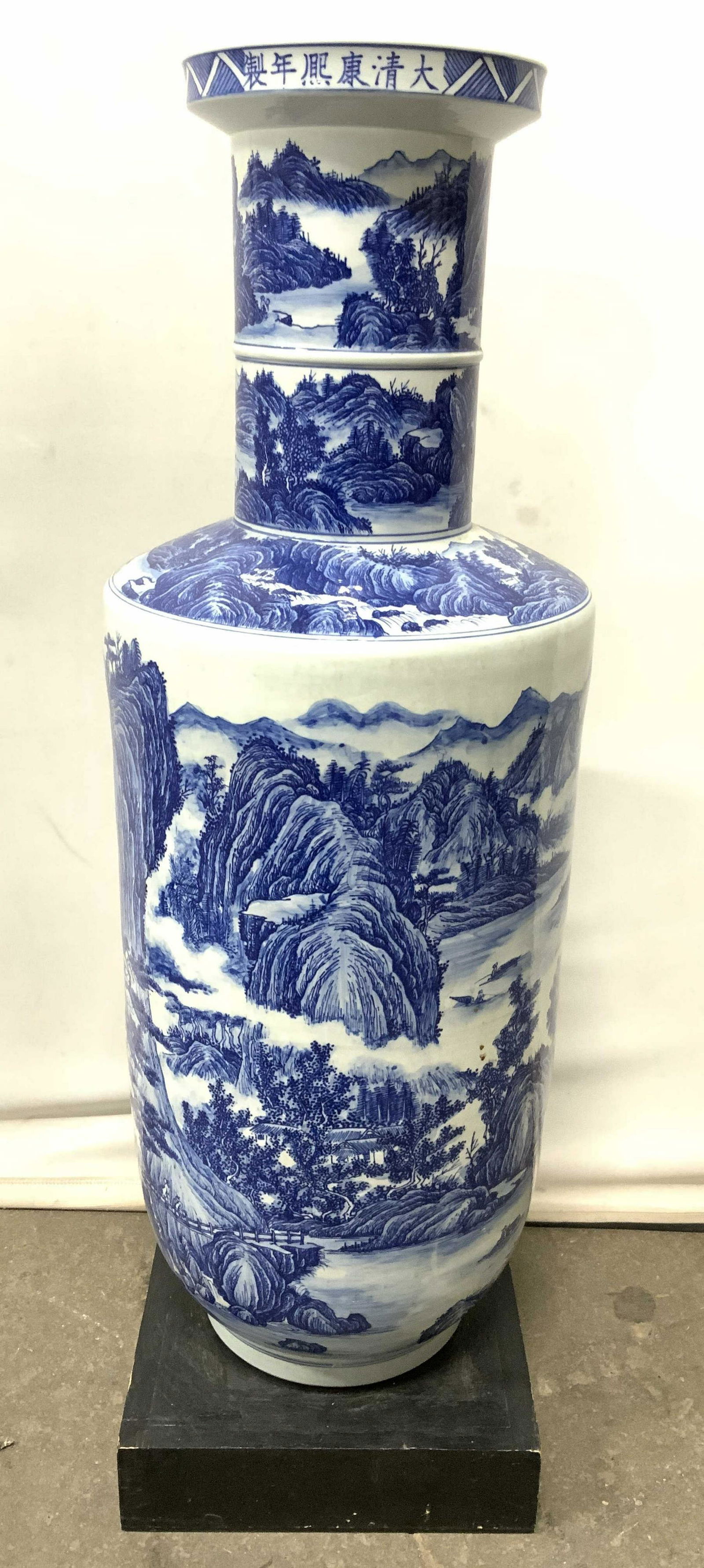 Floor Size Vintage Asian Porcelain Vase 32 in H (1 of 10)