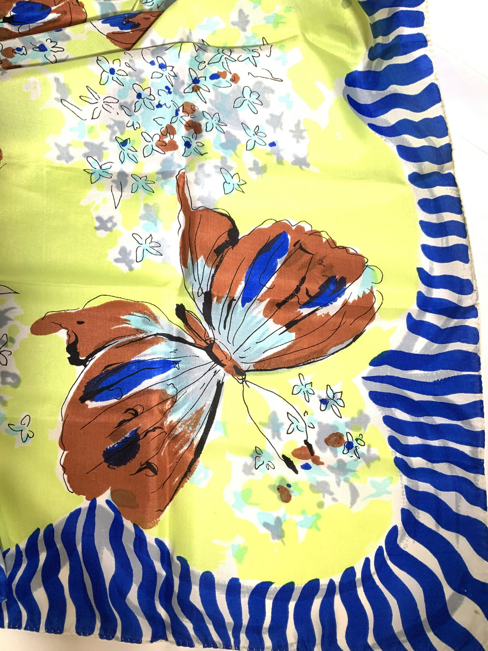 Silk Butterfly Square Scarf in Org Alexander’s Box (1 of 11)