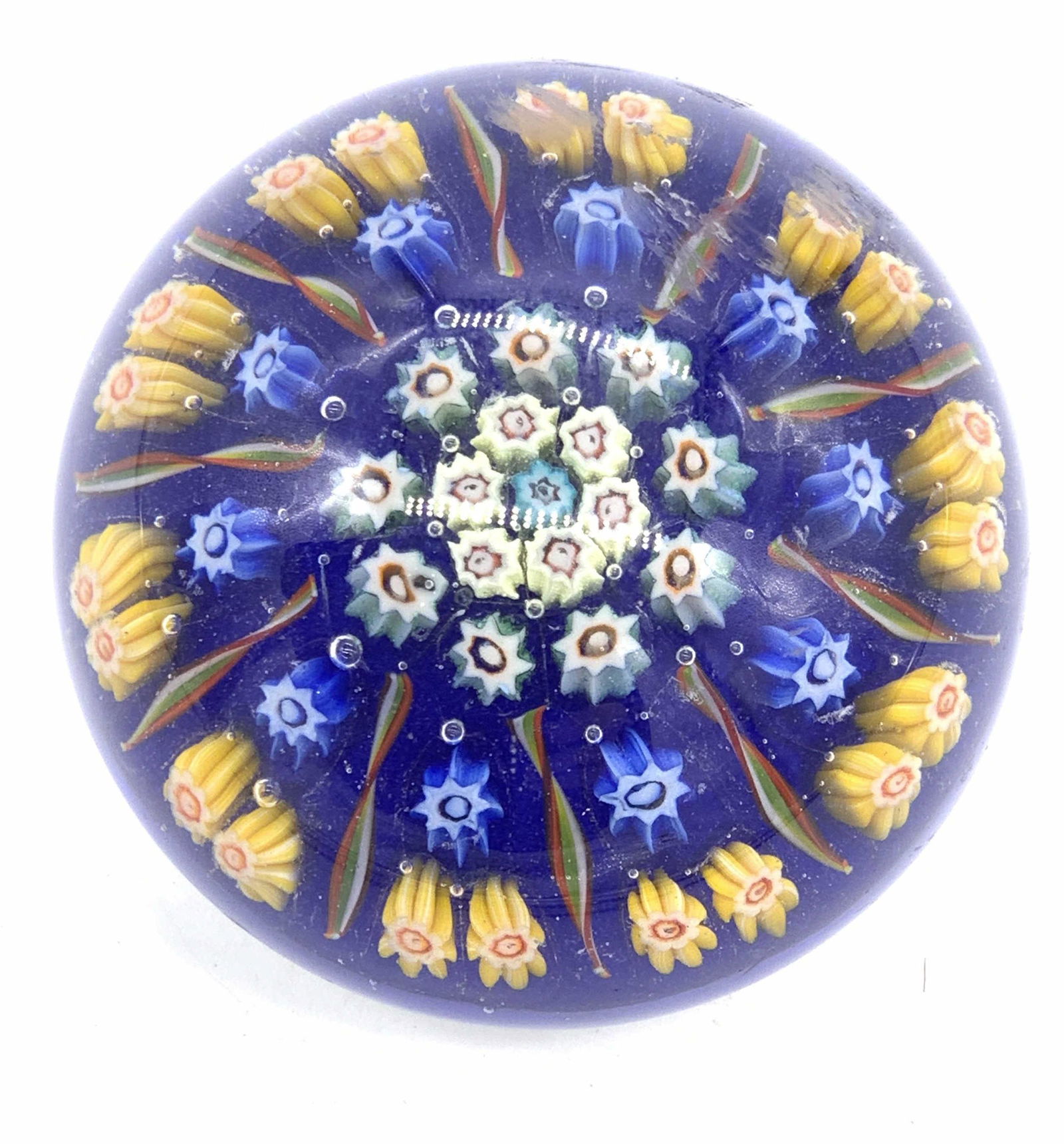 Handmade Millifiori Style Art Glass Paperweight (1 of 6)