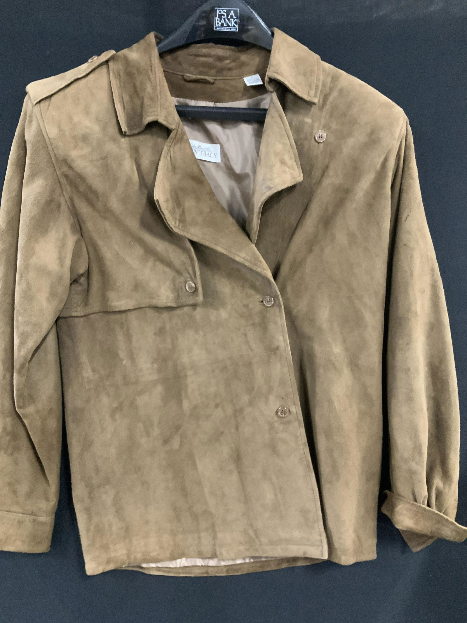 Ellen Tracy Vintage Brown Suede Jacket (1 of 7)