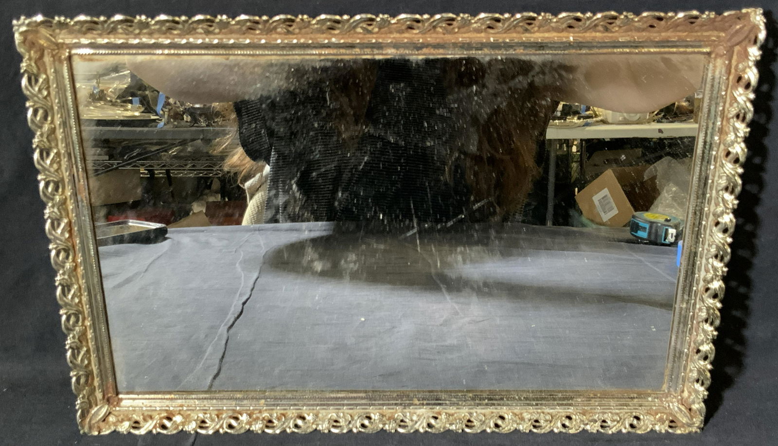 Vintage Floral Metal Mirrored Vanity Tray (1 of 8)