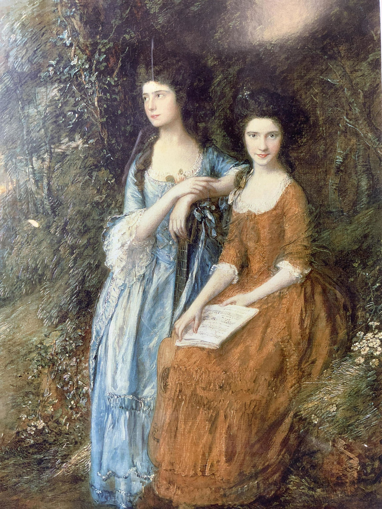 Two Musical Women in the Garden Lithograph (1 of 8)