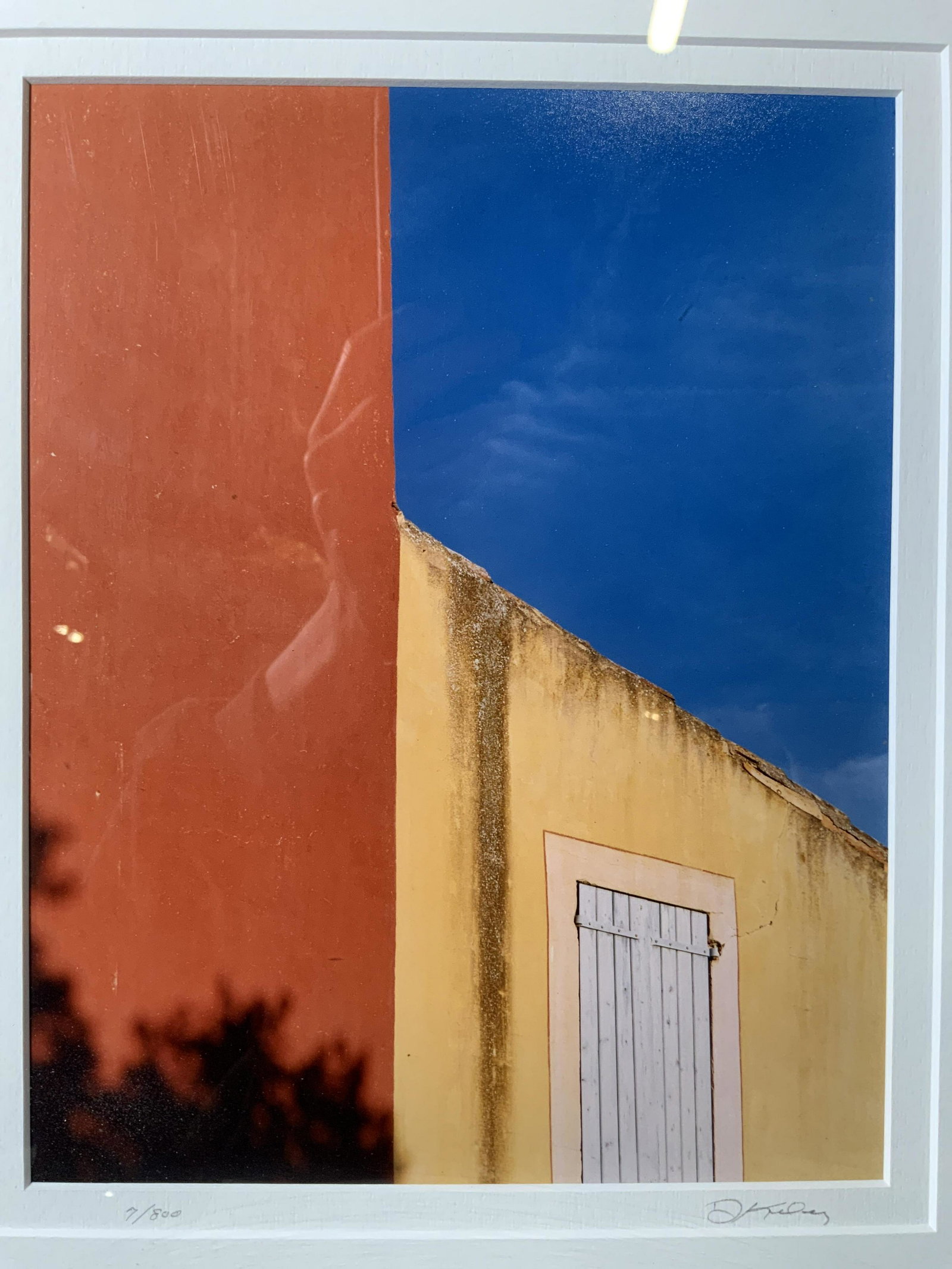 DANIEL KILEY Signed Buildings Midday Photograph: DANIEL KILEY Signed Buildings Midday Photograph, signature to lower right reads ‘D KELEY’, edition to lower left reads ‘7/800’, subject brightly colored orange and yellow buildings with sky in