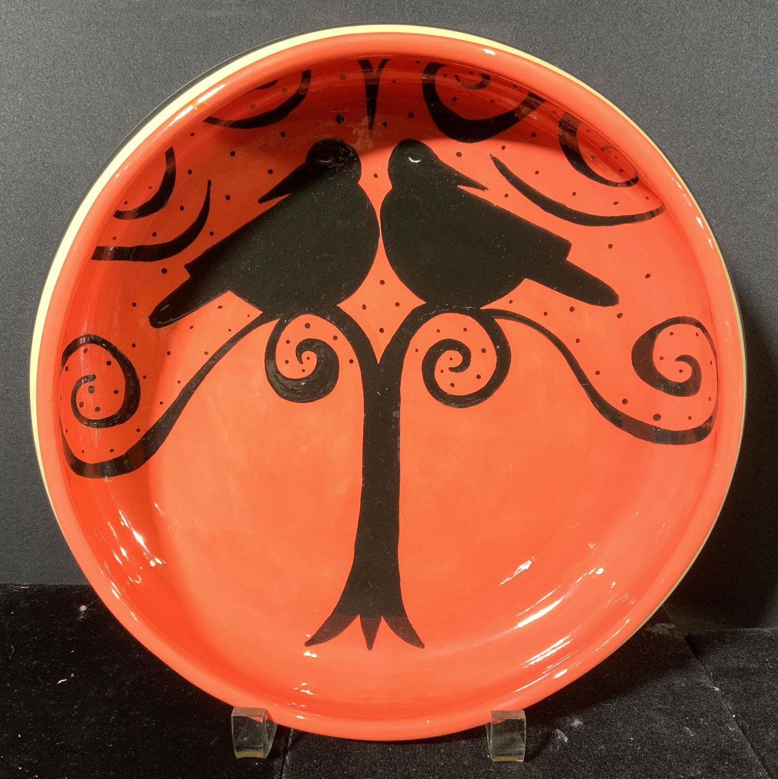 Glazed Ceramic Serving Bowl (1 of 5)