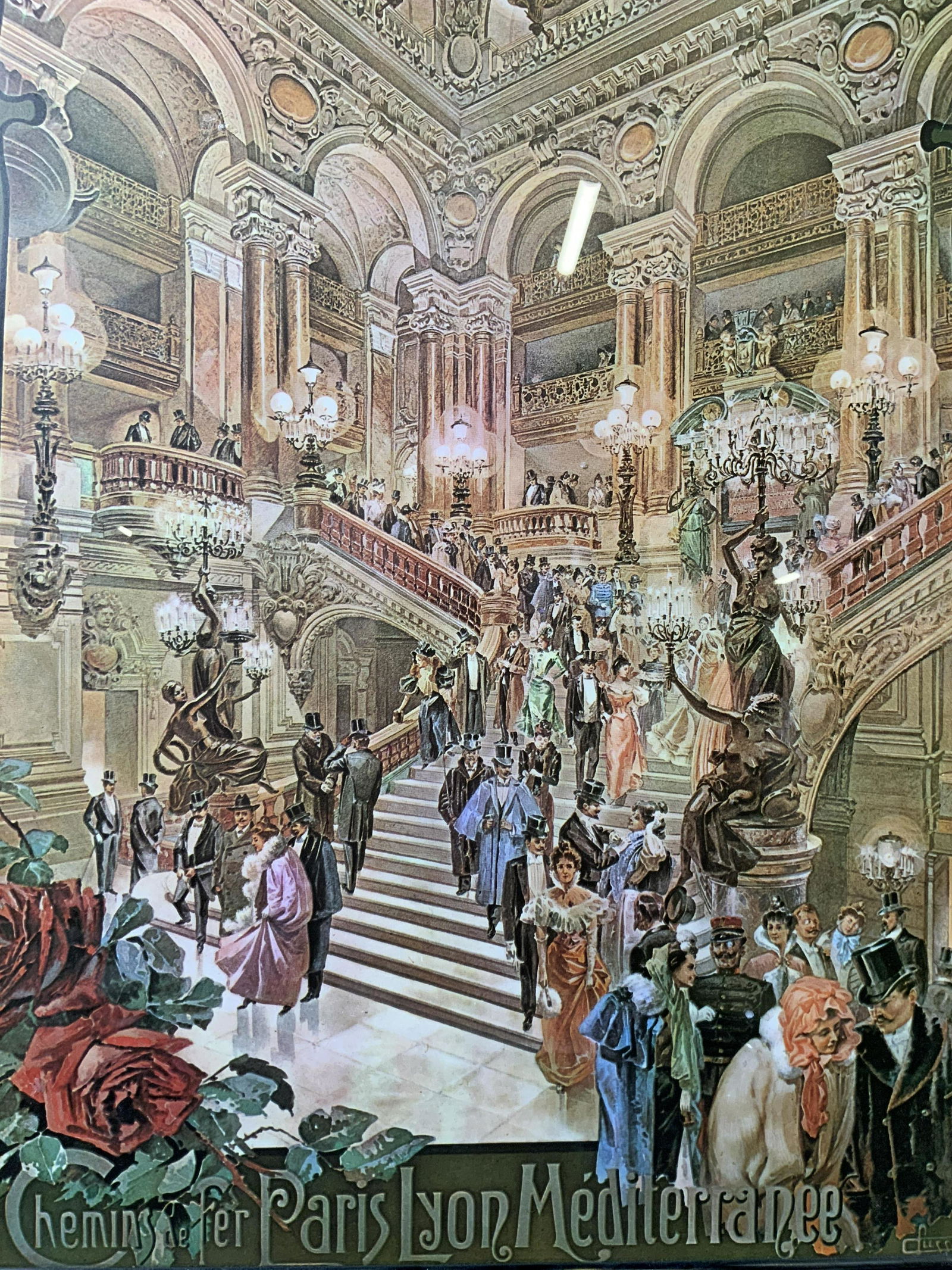 Paris Theater de Lâ€™opera Framed Lithograph (1 of 11)