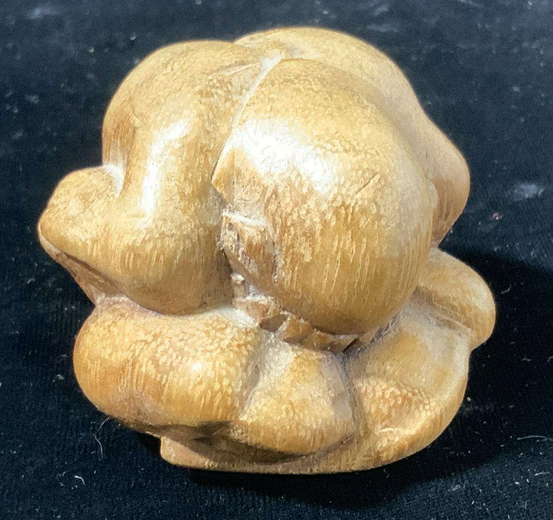 Carved Wooden Weeping Buddha (1 of 5)