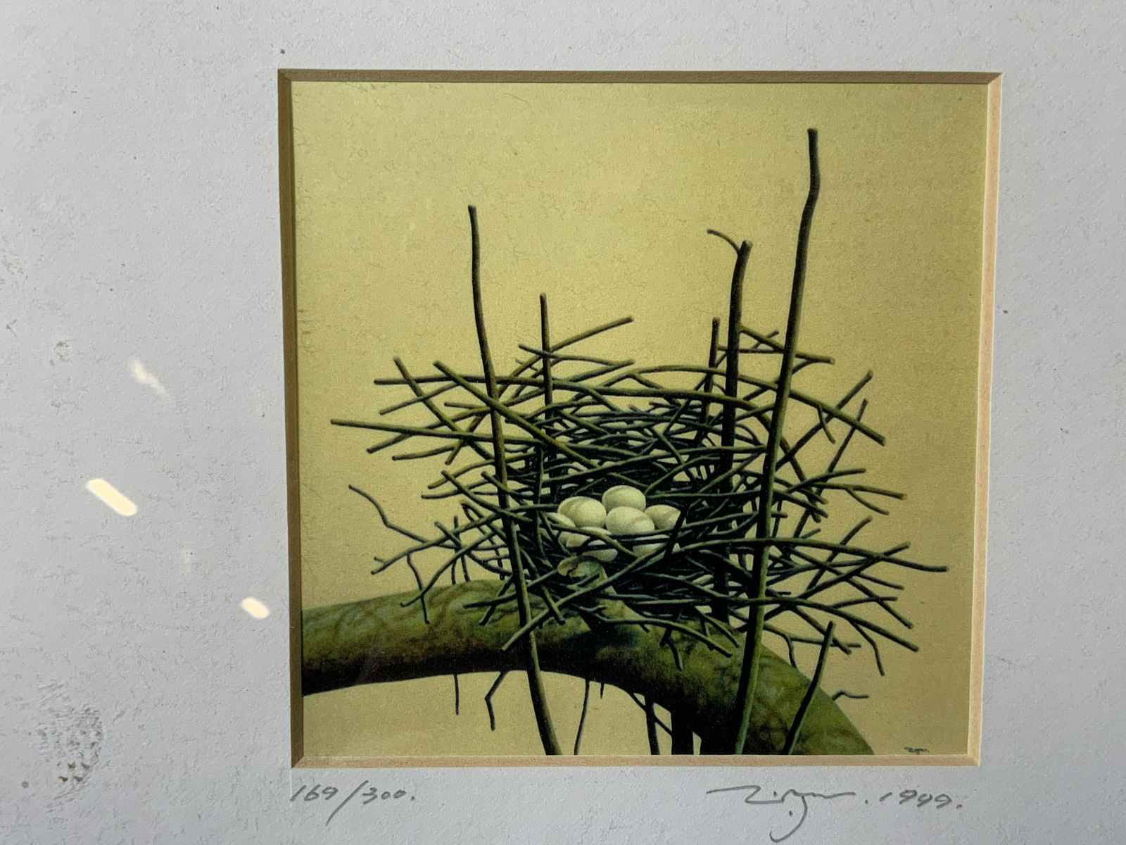 Signed Serigraph lmt ed Birds Nest with Eggs (1 of 8)