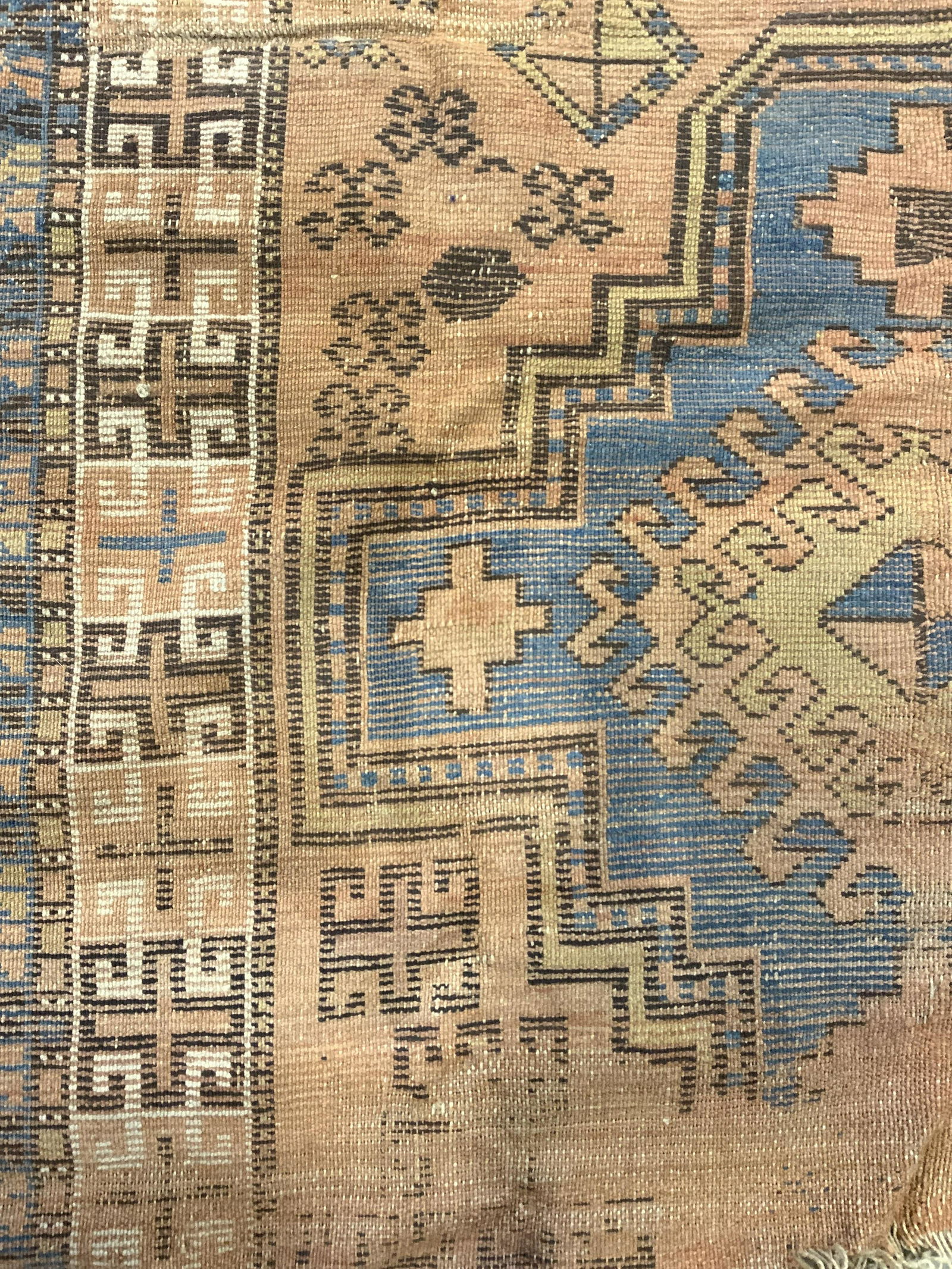 Vintage Handmade Wool Rug Portion (1 of 8)