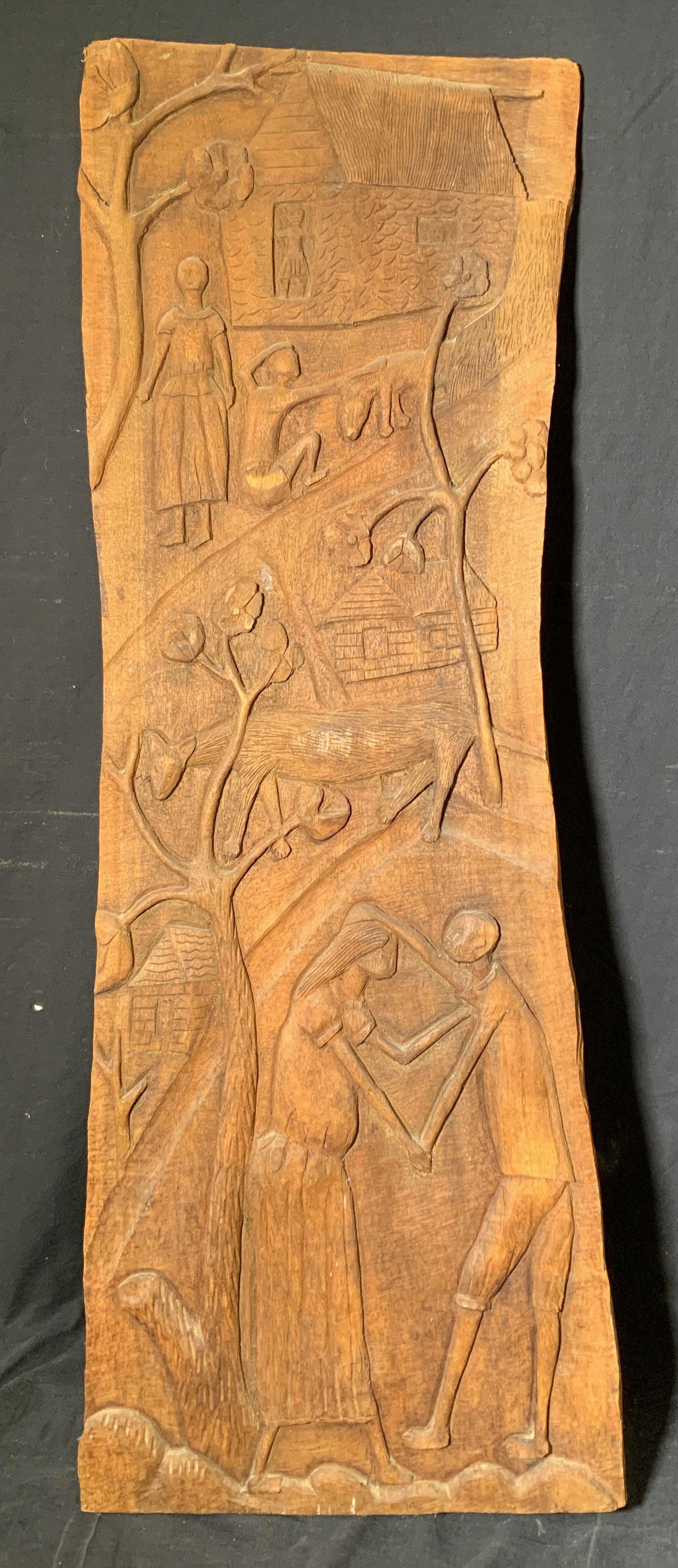 ROGER FRANCOIS Wood Relief (1 of 4)