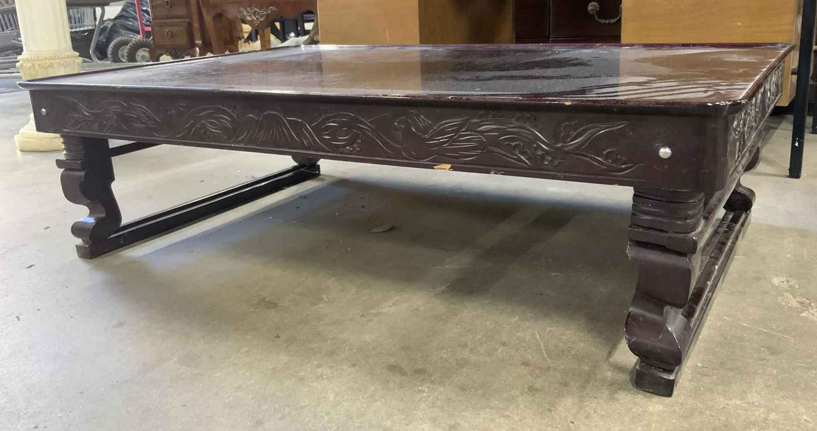 Vintage Asian Folding Wooden Tea Table (1 of 9)