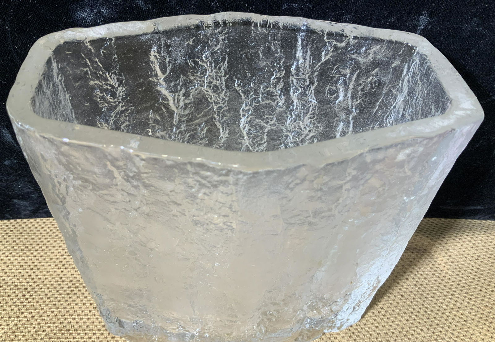 Mid Century Modern Rectangular Glass Vase (1 of 6)