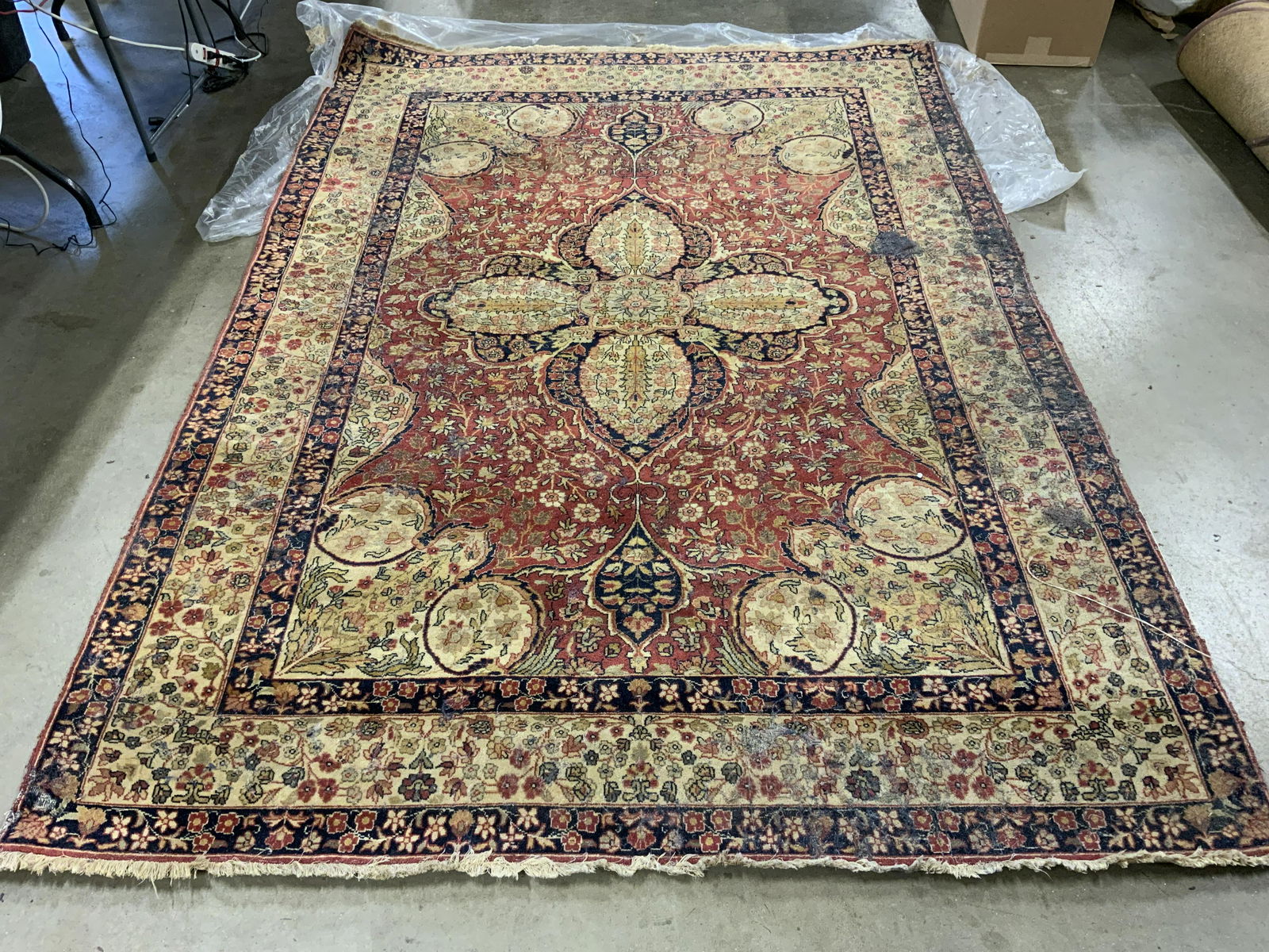 Vintage Handmade Indian Wool Area Rug (1 of 8)